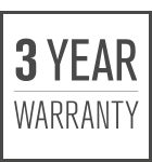 3 Year Warranty