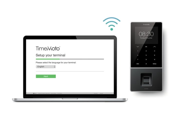 Clocking In System - TimeMoto TM-828 SC - With Mifare RFID