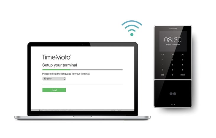 Clocking In System - TimeMoto TM-838 SC - With MIFARE Clocking In System - TimeMoto TM-838 SC - With MIFARE
